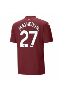 Manchester City Matheus Nunes #27 Voetbaltruitje 3e tenue 2024-25 Korte Mouw